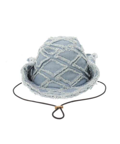 EVRIS（エヴリス）の「デニムフリンジハット（ハット・レディース・ブルー・FREE）」の21枚目の写真