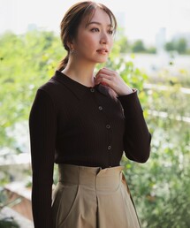 ANY SIS（エニィスィス）の「CICA加工 襟デザイン ニット（ニット/セーター）」