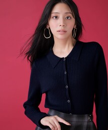 ANY SIS（エニィスィス）の「CICA加工 襟デザイン ニット（ニット/セーター）」