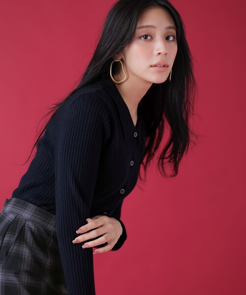 セール】CICA加工 襟デザイン ニット（ニット/セーター）｜ANY SIS