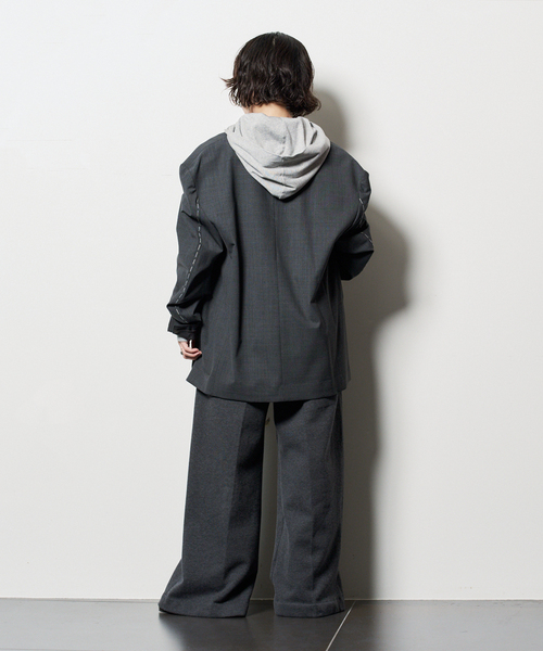 CITYSHOP(シティーショップ)の「SINGLE ジャケット(テーラードジャケット・レディース・ブラック/チャコールグレー・38/36)」の11枚目の写真