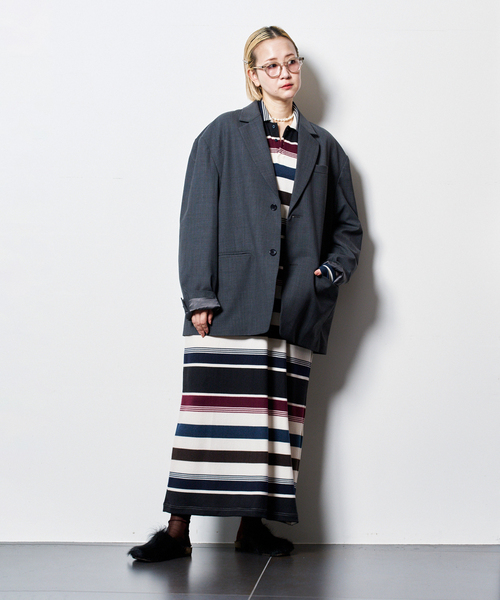 CITYSHOP(シティーショップ)の「SINGLE ジャケット(テーラードジャケット・レディース・ブラック/チャコールグレー・38/36)」の16枚目の写真