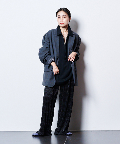 CITYSHOP(シティーショップ)の「SINGLE ジャケット(テーラードジャケット・レディース・ブラック/チャコールグレー・38/36)」の17枚目の写真