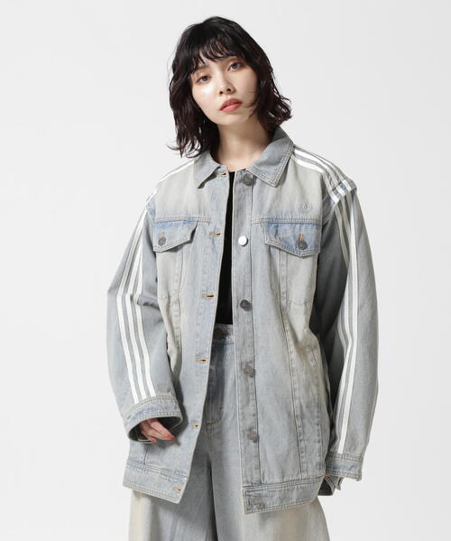 【美品】adidas originals デニムジャケット OT adidas デニムジャケット gジャン アディカラー デニム トラック