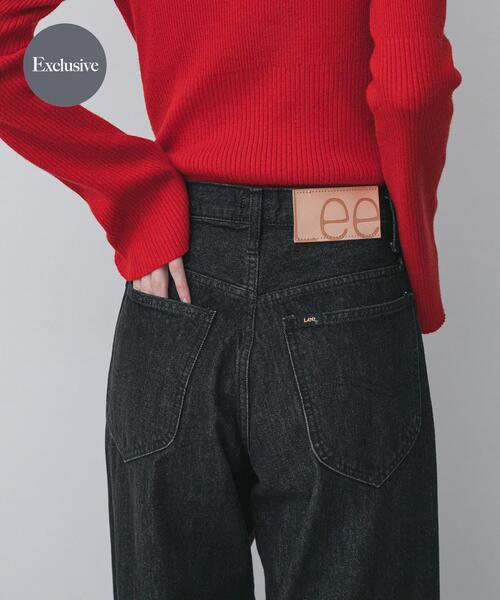 SENSE OF PLACE by URBAN RESEARCH(センスオブプレイスバイアーバンリサーチ)の「『別注』Lee101×SENSE OF PLACE WIDEPANTS(デニムパンツ・レディース・ブラック/ブラウン・MEDIUM/SMALL)」の1枚目の写真