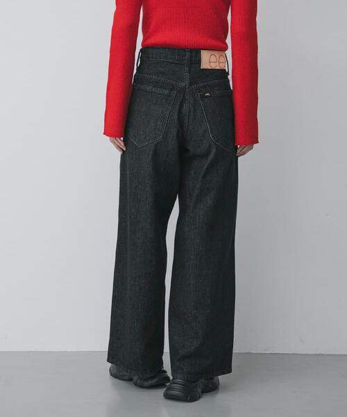 SENSE OF PLACE by URBAN RESEARCH(センスオブプレイスバイアーバンリサーチ)の「『別注』Lee101×SENSE OF PLACE WIDEPANTS(デニムパンツ・レディース・ブラック/ブラウン・MEDIUM/SMALL)」の7枚目の写真