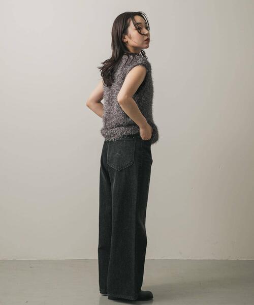 SENSE OF PLACE by URBAN RESEARCH(センスオブプレイスバイアーバンリサーチ)の「『別注』Lee101×SENSE OF PLACE WIDEPANTS(デニムパンツ・レディース・ブラック/ブラウン・MEDIUM/SMALL)」の11枚目の写真