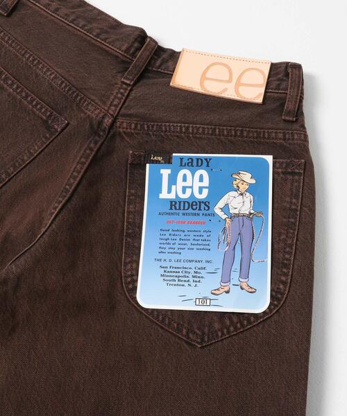 SENSE OF PLACE by URBAN RESEARCH(センスオブプレイスバイアーバンリサーチ)の「『別注』Lee101×SENSE OF PLACE WIDEPANTS(デニムパンツ・レディース・ブラック/ブラウン・MEDIUM/SMALL)」の4枚目の写真