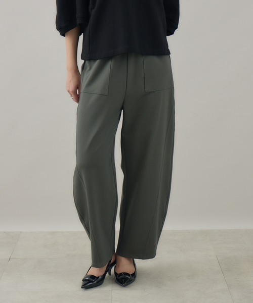 Paradise Picnic(パラダイスピクニック)の「33℃ サイドパイピング カーブパンツ(その他パンツ・レディース・ブラック/カーキ/チャコールグレー・FREE)」の12枚目の写真