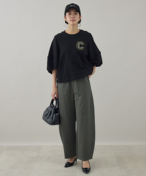 Paradise Picnic(パラダイスピクニック)の「33℃ サイドパイピング カーブパンツ(その他パンツ・レディース・ブラック/カーキ/チャコールグレー・FREE)」の10枚目の写真