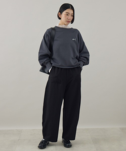 Paradise Picnic(パラダイスピクニック)の「33℃ サイドパイピング カーブパンツ(その他パンツ・レディース・ブラック/カーキ/チャコールグレー・FREE)」の17枚目の写真