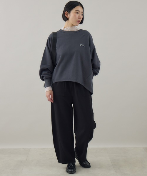 Paradise Picnic(パラダイスピクニック)の「33℃ サイドパイピング カーブパンツ(その他パンツ・レディース・ブラック/カーキ/チャコールグレー・FREE)」の20枚目の写真