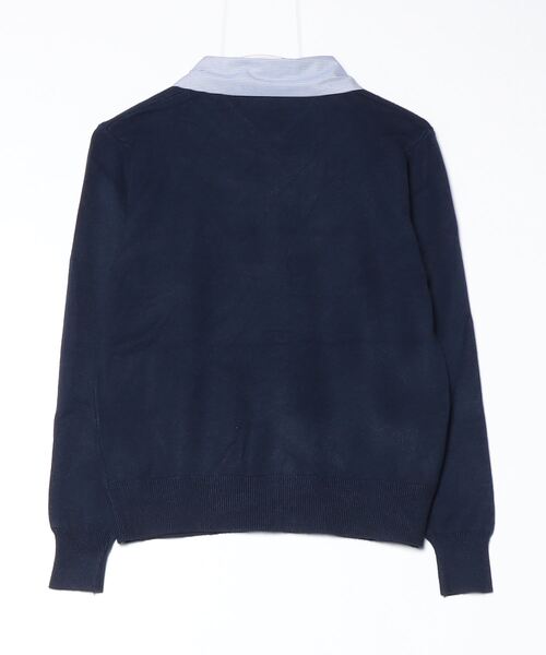 TITTY&CO.（ティティーアンドコー）の「刺繍入りドッキングニット（ニット/セーター・レディース・ネイビー/グレー・FREE）」の15枚目の写真