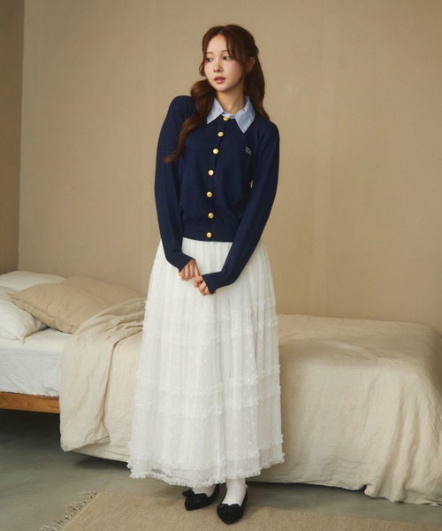 刺繍入りドッキングニット（ニット/セーター）｜TITTY&CO.（ティティー