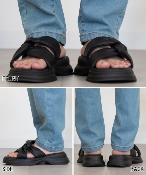 RCD（アールシーディー）の「ウエストゴムテーパードデニムパンツ（デニムパンツ・レディース・ワンウォッシュ/ネイビー/ブルー・LL/L/3L/4L/M）」の13枚目の写真