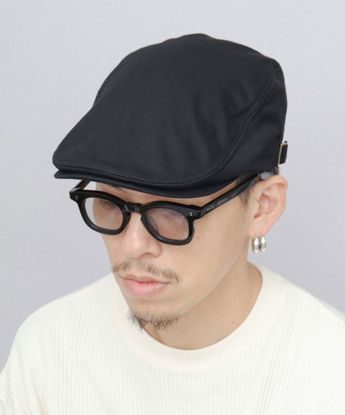 A.M.S.(エーエムエス)の「コットンヘリンボーン ハンチング(ハンチング/ベレー帽・メンズ・ベージュ/ブラック/グレー/ネイビー・FREE)」の9枚目の写真