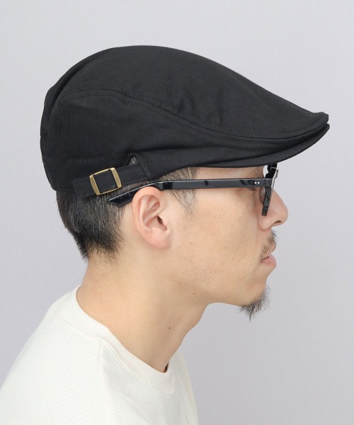 A.M.S.(エーエムエス)の「コットンヘリンボーン ハンチング(ハンチング/ベレー帽・メンズ・ベージュ/ブラック/グレー/ネイビー・FREE)」の21枚目の写真