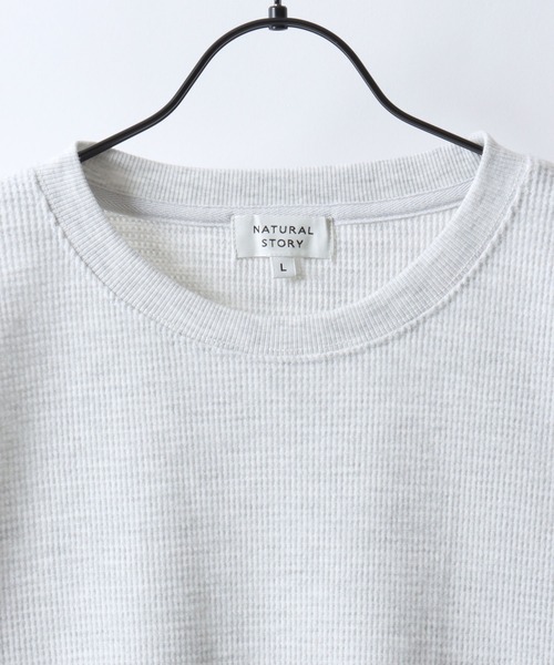 SITRY(シトリー)の「Drawstring Thermal/ドローコード オーバーサイズ サーマル ワッフル ロンT 長袖Tシャツ(Tシャツ/カットソー・メンズ・ネイビー/チャコール/グリーン/オートミール・L/LL/M)」の10枚目の写真