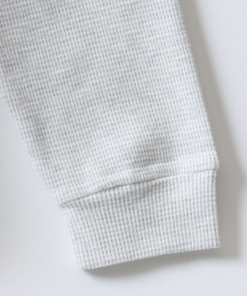 SITRY(シトリー)の「Drawstring Thermal/ドローコード オーバーサイズ サーマル ワッフル ロンT 長袖Tシャツ(Tシャツ/カットソー・メンズ・ネイビー/チャコール/グリーン/オートミール・L/LL/M)」の11枚目の写真