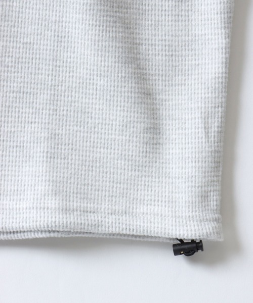 SITRY(シトリー)の「Drawstring Thermal/ドローコード オーバーサイズ サーマル ワッフル ロンT 長袖Tシャツ(Tシャツ/カットソー・メンズ・ネイビー/チャコール/グリーン/オートミール・L/LL/M)」の12枚目の写真