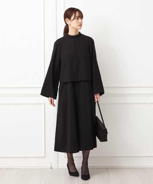 AIMER(エメ)の「【喪服・礼服】ウォッシャブル ファスナー付きラグランスリーブジャケット(ノーカラージャケット・レディース・ブラック・SMALL/MEDIUM/LARGE/X-LARGE)」の10枚目の写真