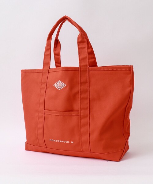 DANTON（ダントン）の「【DANTON/ダントン】MONTORGUEIL（モントルグイユ）キャンバストートバッグ 25AW（トートバッグ・メンズ・チャコールグレー/ブラック/オレンジ/ベージュ・FREE）」の4枚目の写真