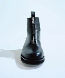 Camphor wood(Jt@[Ebh)REAL LEATHER FRONT ZIP BOOTS / AU[tgWbvAbvu[c(u[c)