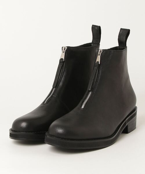 Camphor wood（カンファーウッド）の「REAL LEATHER FRONT ZIP BOOTS