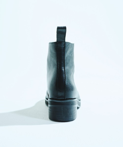 Camphor wood（カンファーウッド）の「REAL LEATHER FRONT ZIP BOOTS