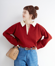 B.C STOCK | 手洗い可 / 襟付きニットプルオーバー(ニット/セーター)