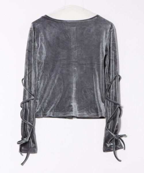 mellowneon（メロウネオン）の「ベロアリボントップス（Tシャツ/カットソー・レディース・モカ/ダークブラウン/グレー/ブラウン系その他・FREE）」の16枚目の写真