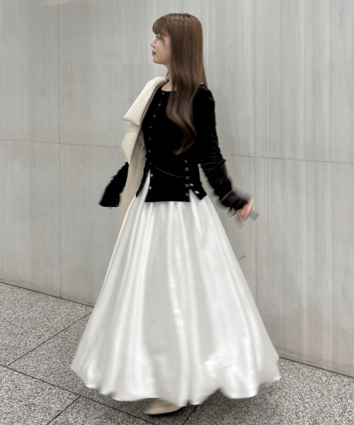 mellowneon（メロウネオン）の「ベロアリボントップス（Tシャツ/カットソー・レディース・モカ/ダークブラウン/グレー/ブラウン系その他・FREE）」の22枚目の写真