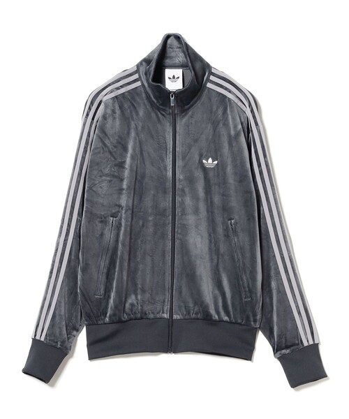 adidas（アディダス）の「adidas / FB TT ベロア トラックトップ（ジャージ・メンズ・ダークブラウン/グレー系その他・X-LARGE/MEDIUM/SMALL/LARGE）」の2枚目の写真