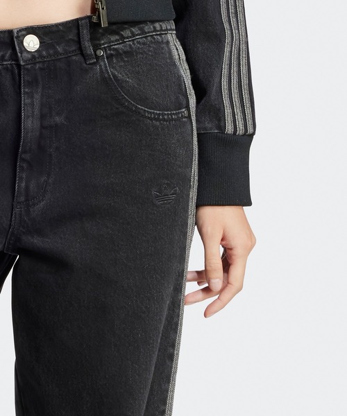 adidas(アディダス)の「adidas/アディダス DENIM 3S PANT ブランドロゴ スリーストライプ デニムパンツ(デニムパンツ・レディース・ブラック/ブルー・M/L/S/XL/L/XL)」の22枚目の写真
