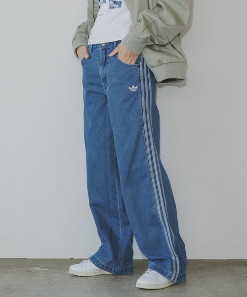 adidas/アディダス DENIM 3S PANT ブランドロゴ スリーストライプ