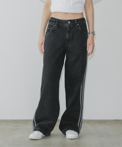 adidas/アディダス DENIM 3S PANT ブランドロゴ スリーストライプ