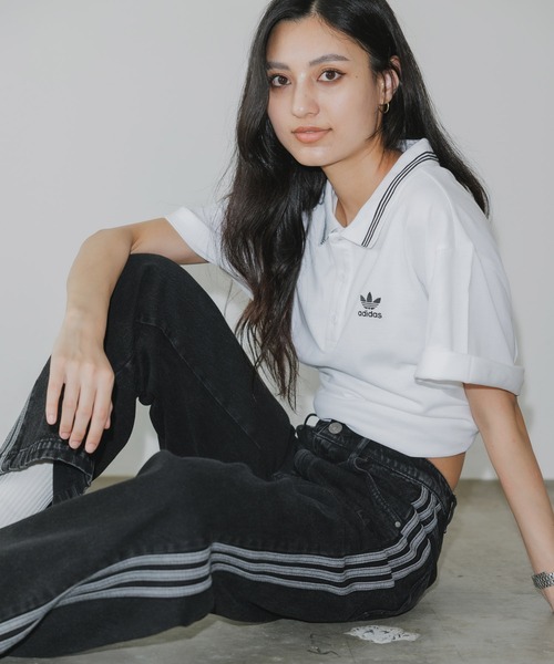 adidas(アディダス)の「adidas/アディダス DENIM 3S PANT ブランドロゴ スリーストライプ デニムパンツ(デニムパンツ・レディース・ブラック/ブルー・M/L/S/XL/L/XL)」の15枚目の写真