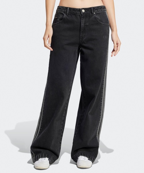 adidas(アディダス)の「adidas/アディダス DENIM 3S PANT ブランドロゴ スリーストライプ デニムパンツ(デニムパンツ・レディース・ブラック/ブルー・M/L/S/XL/L/XL)」の13枚目の写真