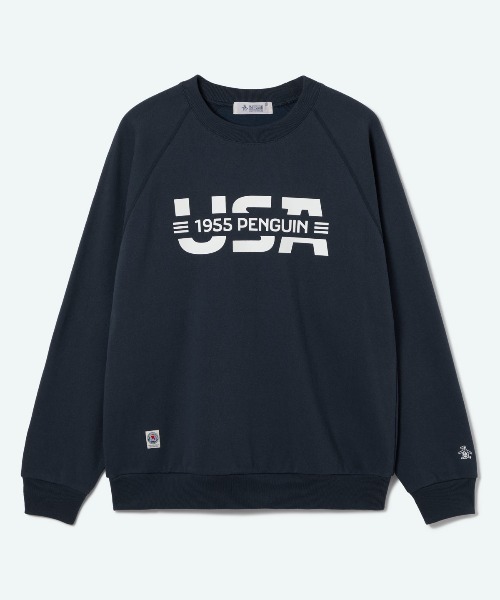 Penguin by Munsingwear（ペンギン バイ マンシングウェア）の「USA CREW NECK SWEAT SHIRT（スウェット・メンズ・ネイビー/ブラック/グレー・M/L/XL/S）」の3枚目の写真