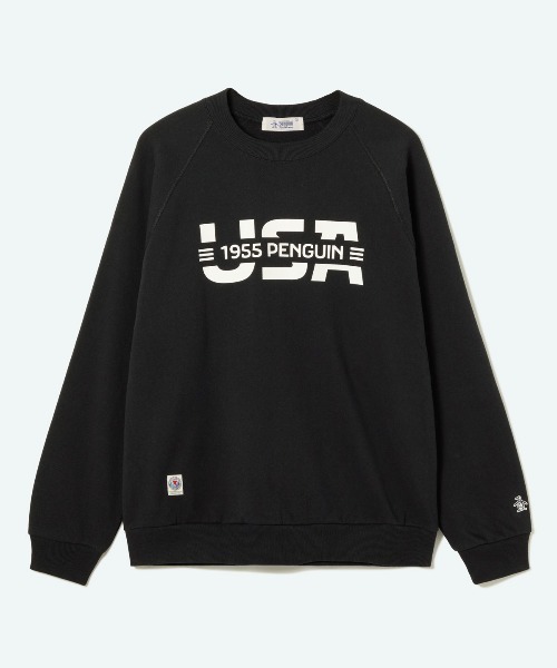 Penguin by Munsingwear（ペンギン バイ マンシングウェア）の「USA CREW NECK SWEAT SHIRT（スウェット・メンズ・ネイビー/ブラック/グレー・M/L/XL/S）」の2枚目の写真