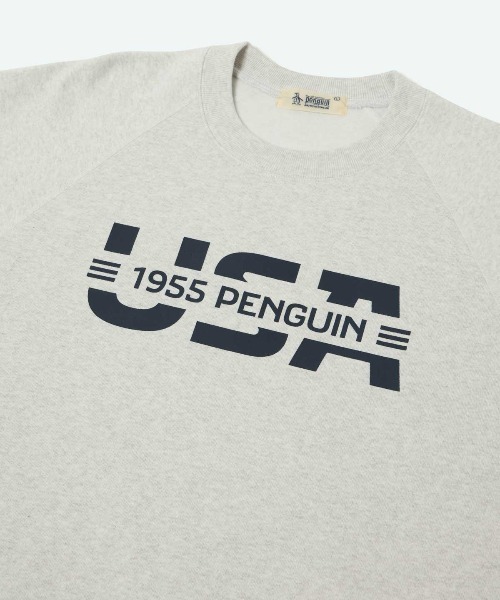 penguin BY MUNSINGWEAR（ペンギン バイ マンシングウェア）の「USA CREW NECK SWEAT SHIRT（スウェット・メンズ・ネイビー/ブラック/グレー・M/L/XL/S）」の6枚目の写真