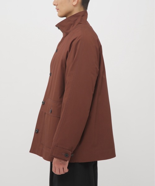 MHL.（エムエイチエル）の「WASHED COTTON PLAINWEAVE（ブルゾン・メンズ・ブラック/ボルドー・MEDIUM/LARGE）」の7枚目の写真