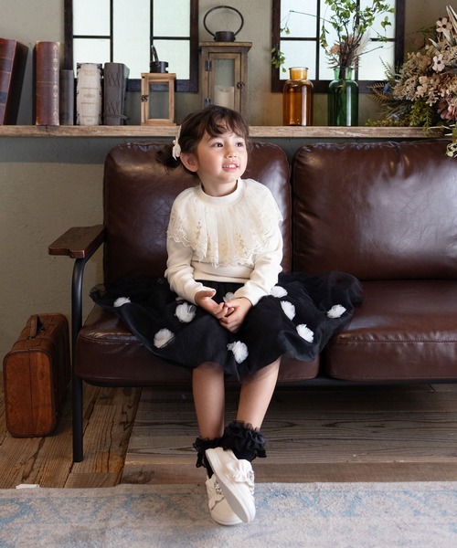 Rora（ローラ）の「ポップマム お花スカート（スカート・キッズ・ベージュ/ブラック・120cm/110cm/140cm/130cm）」の20枚目の写真