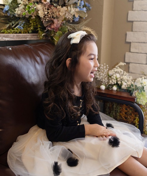 Rora（ローラ）の「ポップマム お花スカート（スカート・キッズ・ベージュ/ブラック・120cm/110cm/140cm/130cm）」の12枚目の写真