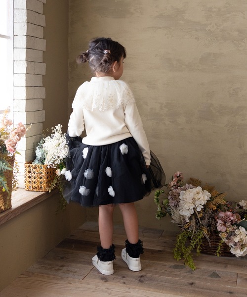 Rora（ローラ）の「ポップマム お花スカート（スカート・キッズ・ベージュ/ブラック・120cm/110cm/140cm/130cm）」の17枚目の写真