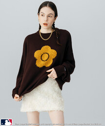 MLB(W[[Ox[X{[)MLB × MARY QUANT × PUBLUX/GGr[ × }[Ng MLB×MARY QUANT JAQURD KNIT PULLOVER/ǎhJWK[hjbg (WJ)(jbg/Z[^[)