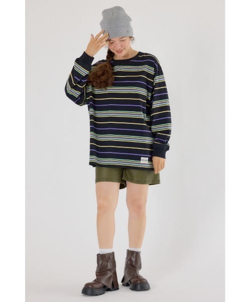 RODEO CROWNS WIDE BOWL（ロデオクラウンズワイドボウル）の「マルチボーダートップス（Tシャツ/カットソー・レディース・ホワイト系その他/ブラック系その他/オレンジ系その他・FREE）」の19枚目の写真