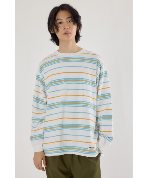 RODEO CROWNS WIDE BOWL（ロデオクラウンズワイドボウル）の「マルチボーダートップス（Tシャツ/カットソー・レディース・ホワイト系その他/ブラック系その他/オレンジ系その他・FREE）」の10枚目の写真