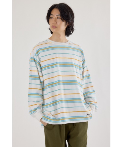 RODEO CROWNS WIDE BOWL（ロデオクラウンズワイドボウル）の「マルチボーダートップス（Tシャツ/カットソー・レディース・ホワイト系その他/ブラック系その他/オレンジ系その他・FREE）」の11枚目の写真