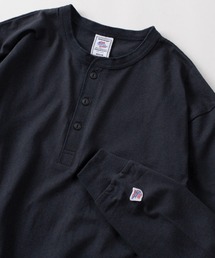 JEMORGAN | 【87】【JEMORGAN/ジェーイーモーガン】ワンポイントワッペン ヘビーウェイト ヘンリーネック ロングスリーブTシャツ/無地T/インナーウェア(Tシャツ/カットソー)